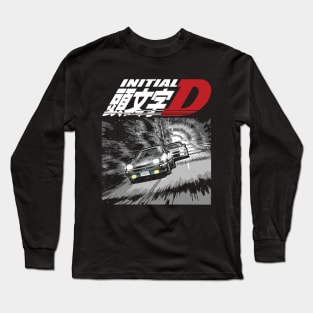 AE86 Corolla vs evo 5 Tandem Drifting Racing Long Sleeve T-Shirt